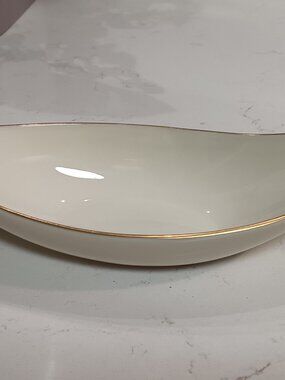 Lenox 9" Porcelain Flared Oval Candy Bowl